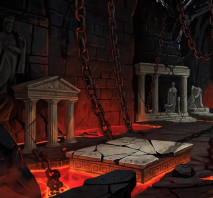Tartarus börtöne - láncok és sötét cellák mélyen a föld alatt