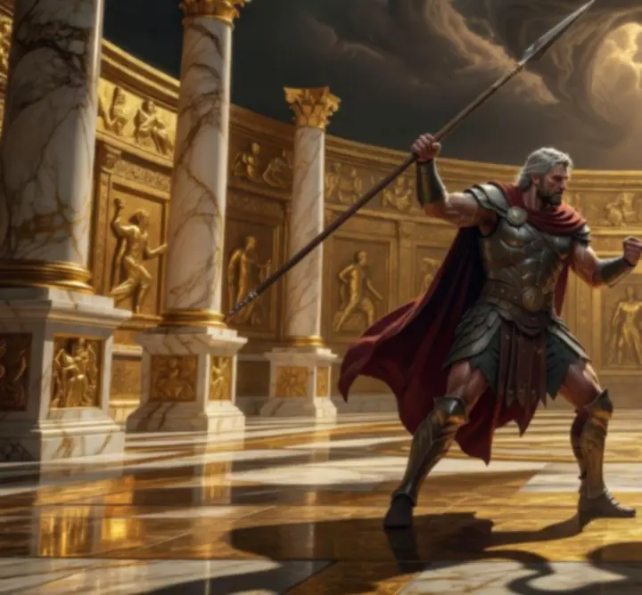 Theseus és Asterius az Elisiumi arénában